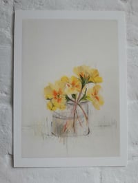 Primroses in a jar print