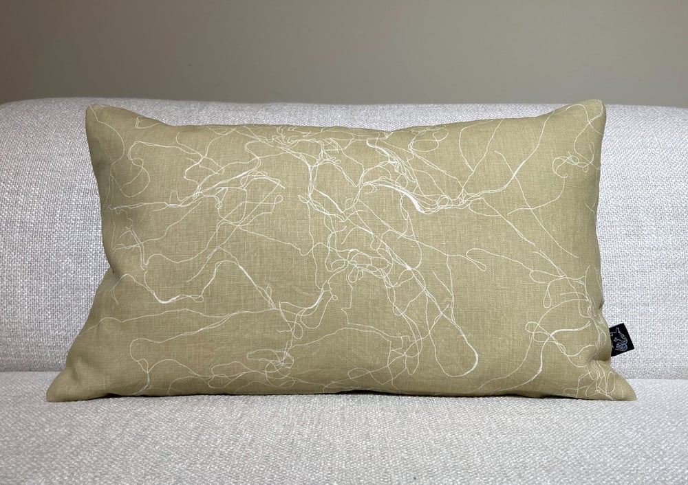 Image of Mangle cushion, Flax