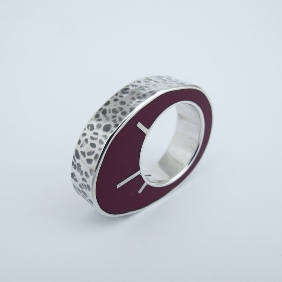 Image of Biomorph Ring, Purple/Pink