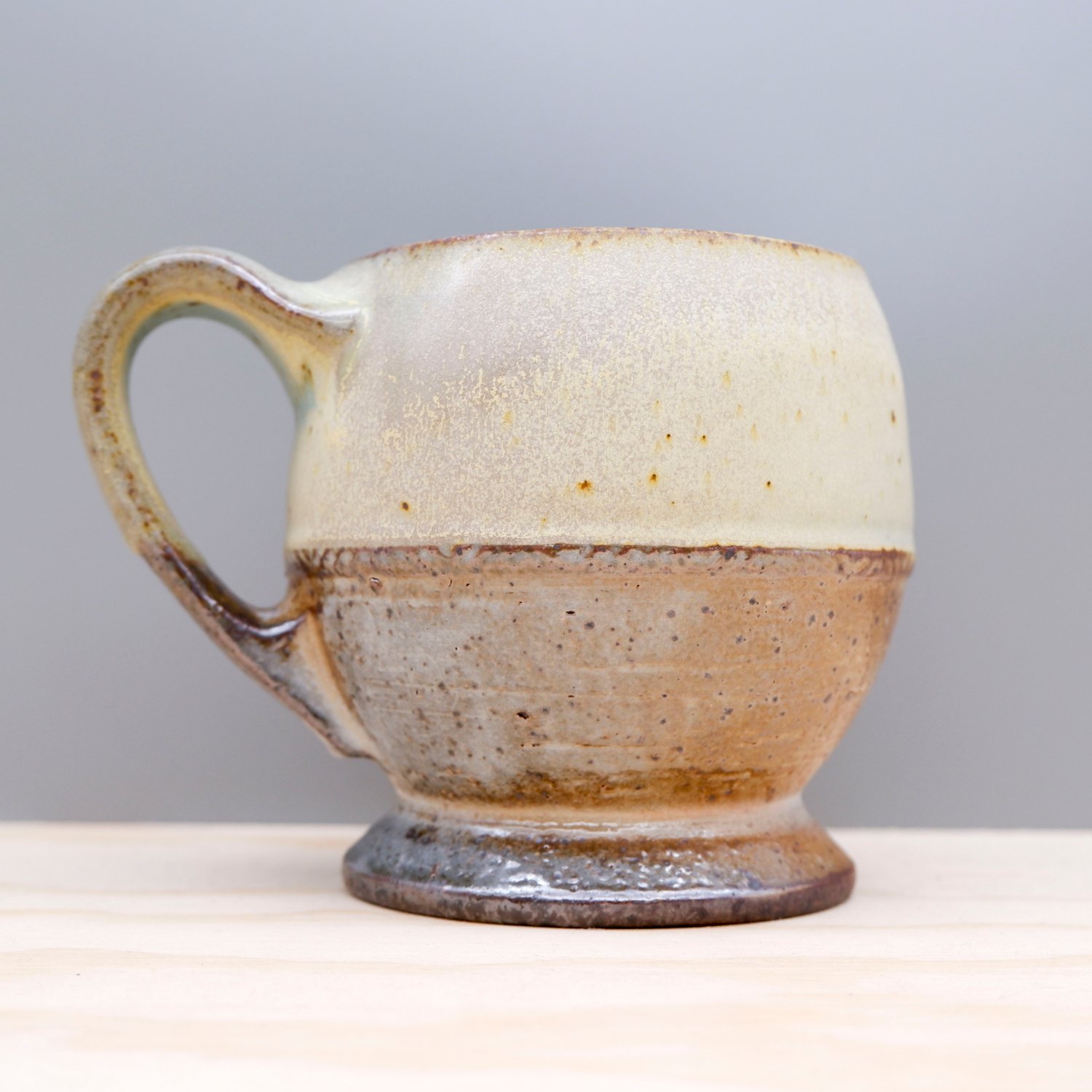 Image of Soda Fired Mug (cream+mint)