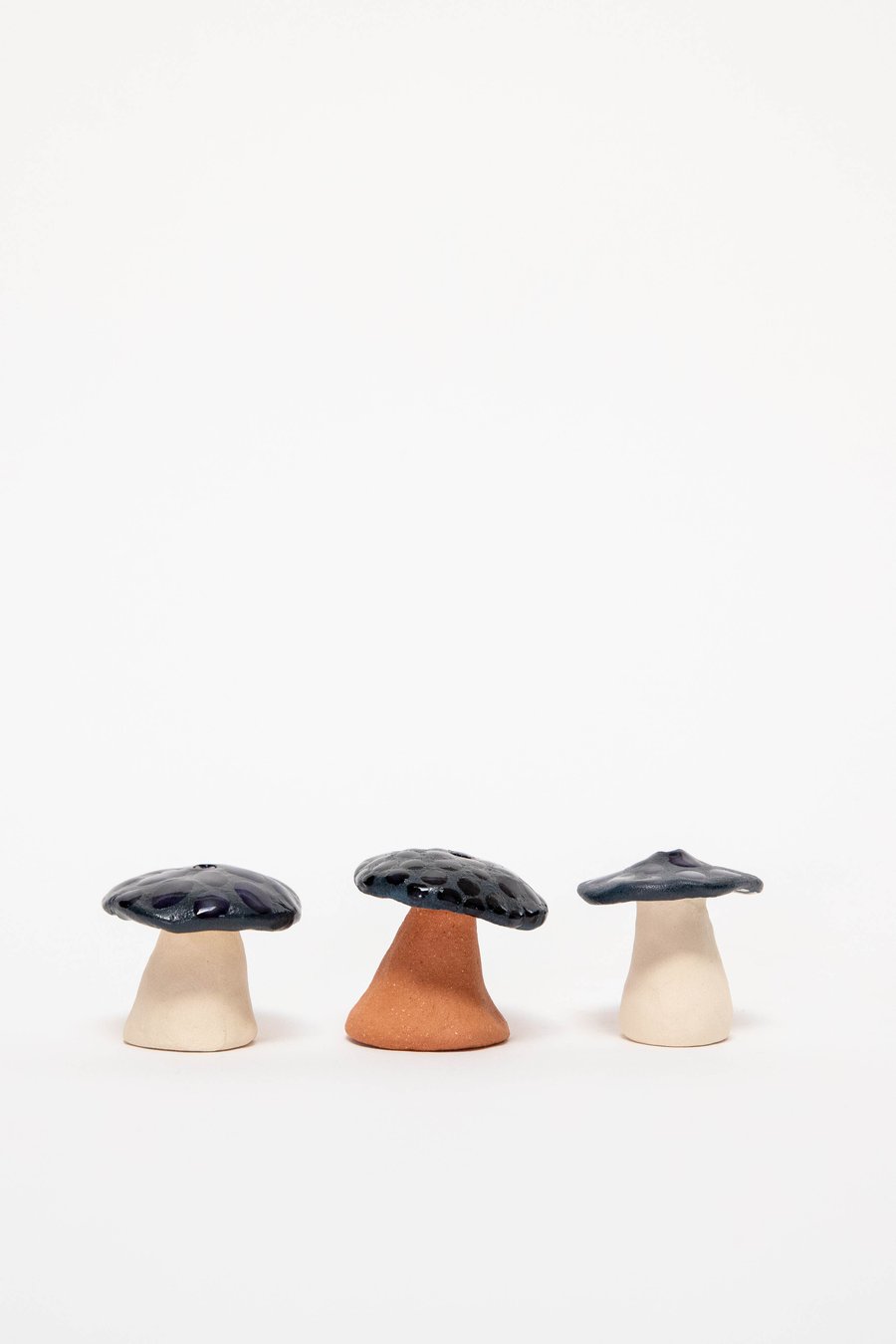 Image of Indigo Cap Mushroom Birthday Candle Holder