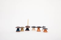 Image 2 of Indigo Cap Mushroom Birthday Candle Holder