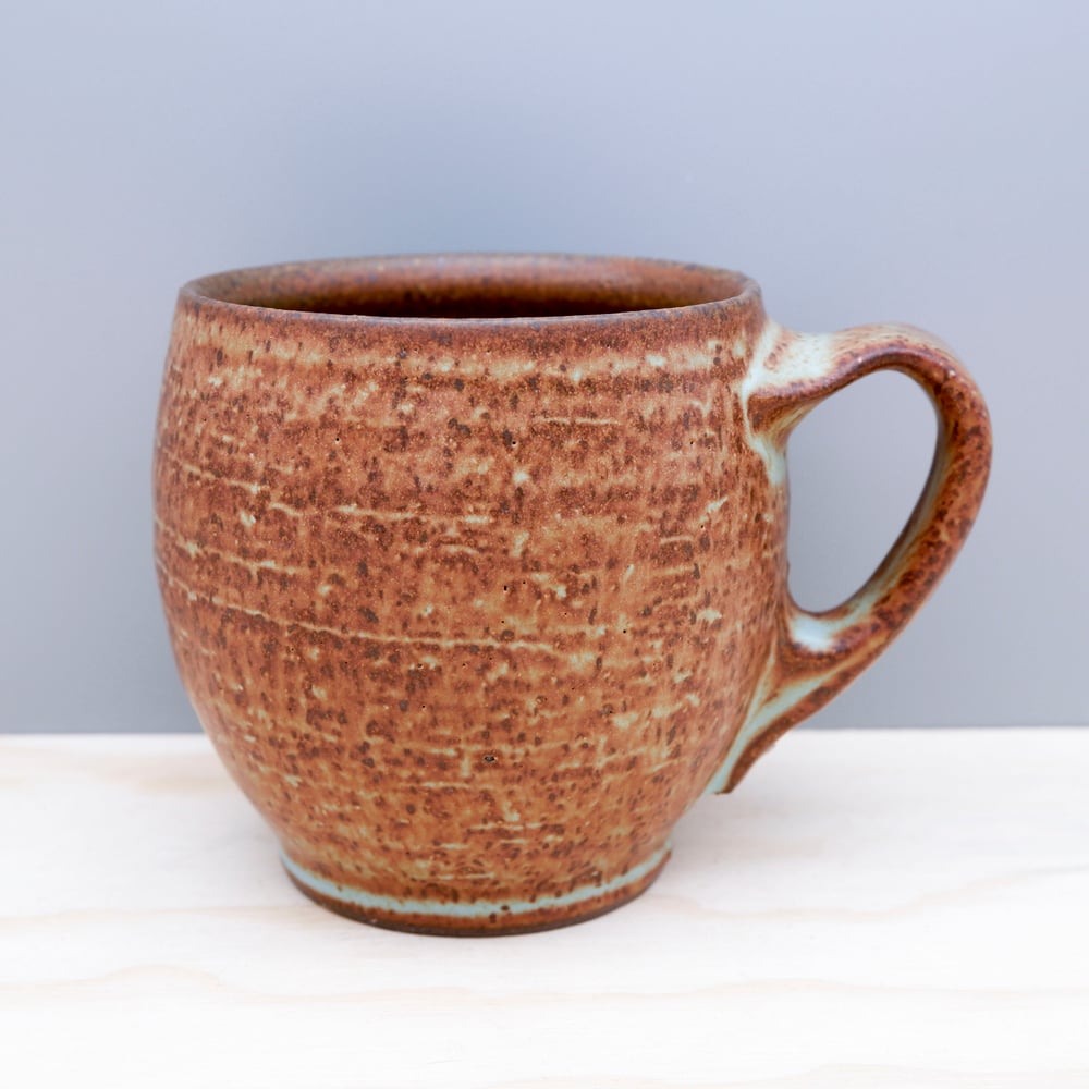 Image of Soda Fired Mug (rust+mint)