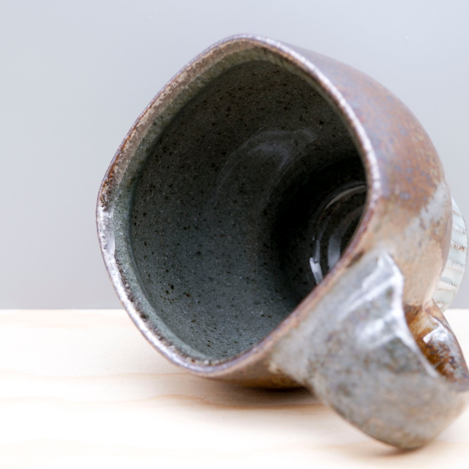 Image of Soda Fired Mug (clay+celadon)