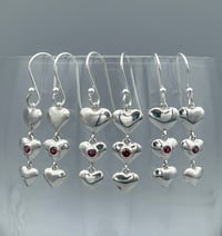 Image 1 of Heart dangle earrings! 