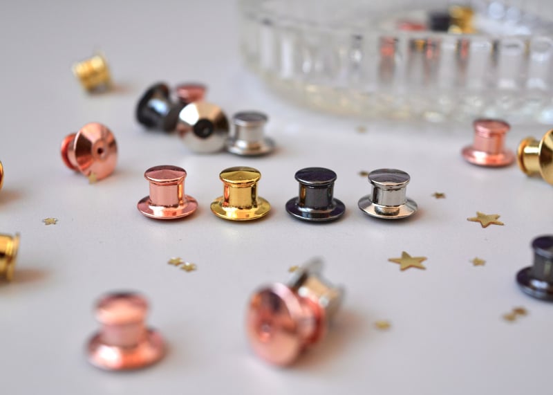 Deluxe Locking Pin Backs in Sets