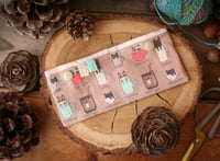 Image 1 of Trousse de rangement pour aiguilles Double Pointes  de 15 cm COFFEE CATS