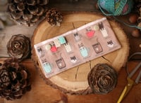 Image 2 of Trousse de rangement pour aiguilles Double Pointes  de 15 cm COFFEE CATS
