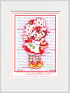 BERRY BEST DAY Strawberry Shortcake Color Print