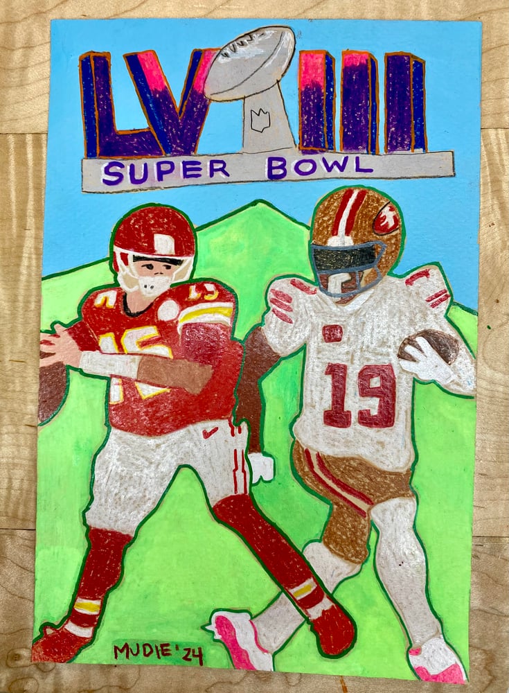 Image de " Super Bowl LVIII " original artwork.