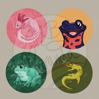 Image 2 of Amphibian Button Pack