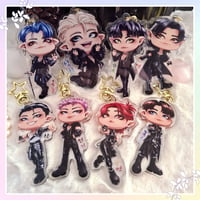 Image 2 of  ATEEZ CHIBI KEYCHAINS