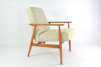 Image 1 of Fauteuil Fox chiné beige vert 