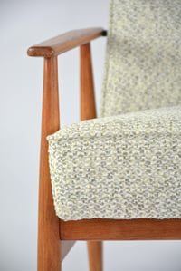 Image 4 of Fauteuil Fox chiné beige vert 