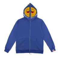 Image 2 of HAND Full Zip Hoodie (Blue)