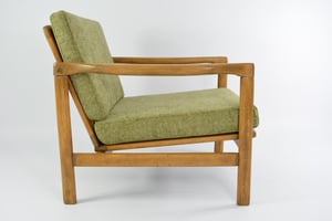 Image of Fauteuil BZ chiné olive