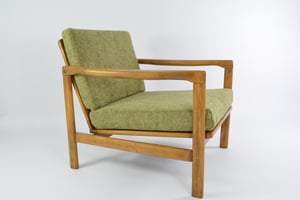 Image of Fauteuil BZ chiné olive