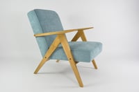Image 1 of Fauteuils KOMPAS bouclette bleu ciel