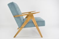 Image 2 of Fauteuils KOMPAS bouclette bleu ciel