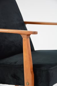 Image 4 of Fauteuil MR velours noir