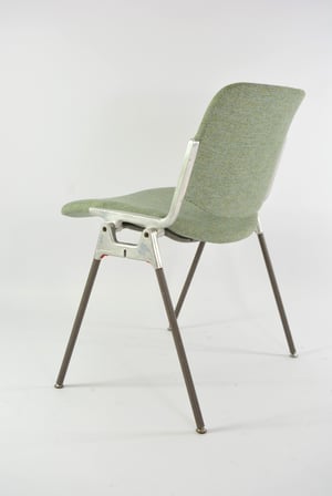 Image of Chaise Castelli chinée bleu vert