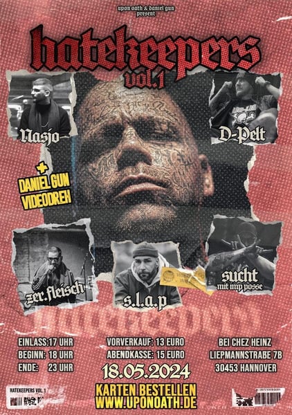 Image of Hatekeepers Vol. 1 Konzert Ticket Hannover 18.05.24 