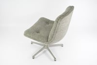Image 3 of Fauteuil pivotant gris chiné