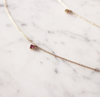 Image 2 of Petite Ruby Drop Bracelet