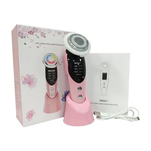 Image of 7 in 1 Face Lift Devices EMS RF Microcurrent Skin Rejuvenation Women Facial Massager Light Therapy 