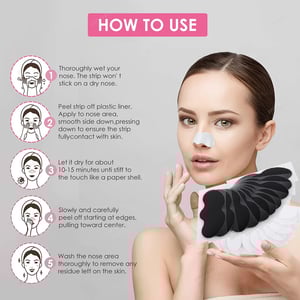 Image of Unisex Blackhead Remove Mask Peel Nasal Strips Deep Shrink Cleansing Pore Nose Black