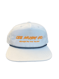 Lee Music Co.  Cream + Orange Rope  Ball Cap