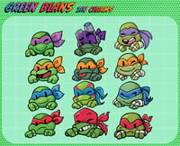 Image 2 of PRE-ORDER: Green Beans 1in Acrylic Charms