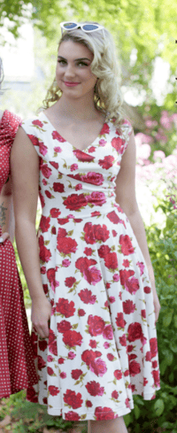 Gala Dress in American Rose