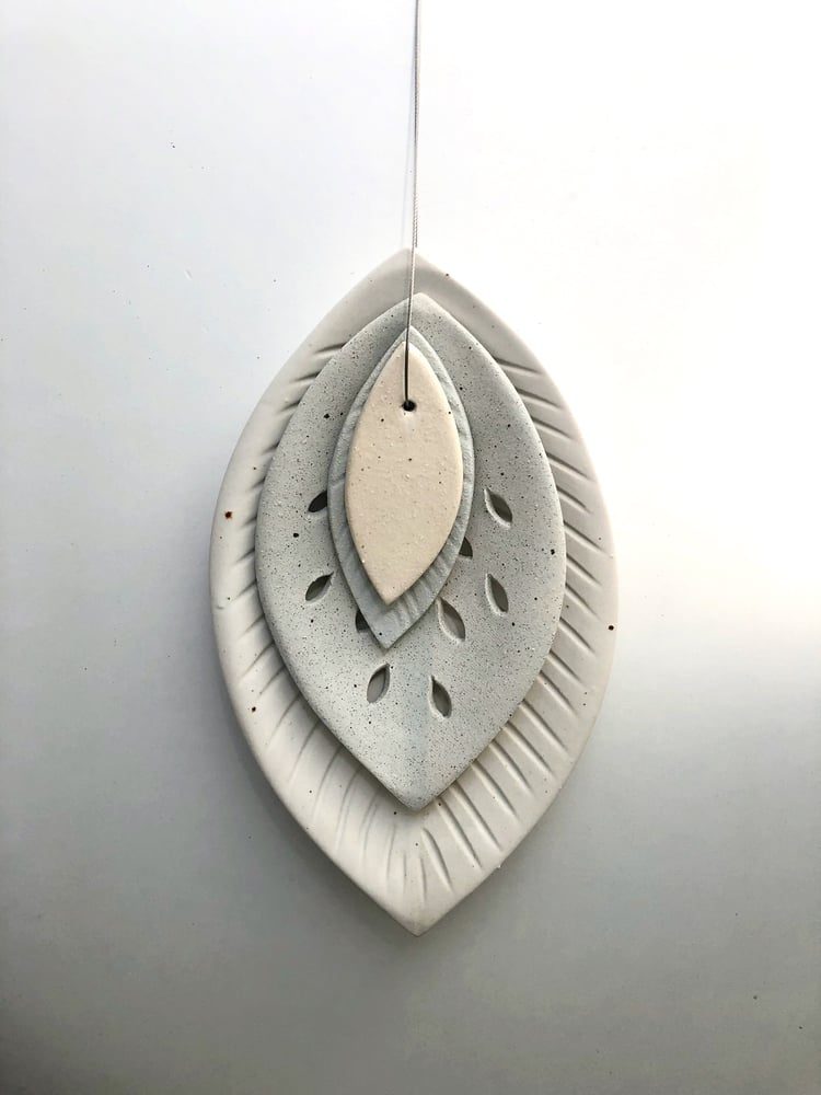 Image of Ceramic Wall Leaf Hanging  No 2