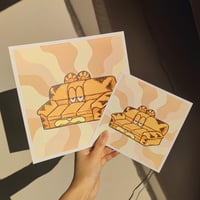 Image of Garfield Couch Sofa Art Print