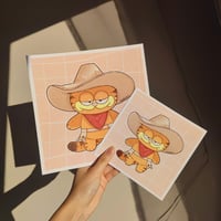 Image of Cowboy Garfield Art Print