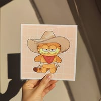 Image of Cowboy Garfield Art Print