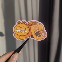 Image of Garfield Telephone Waterproof Vinyl Sticker