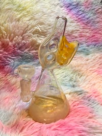 Image 2 of Fossil Thick Fumed Glass Bong  Glass Water Pipe