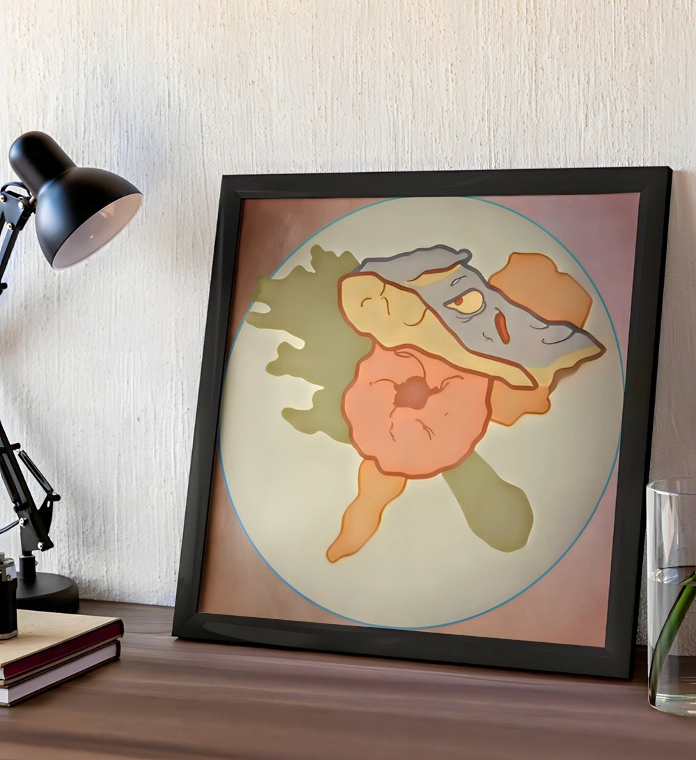 Salmon & Dumplings - Food Art - Framed poster