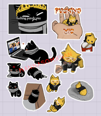 Image 1 of Mini Kitty Stickers