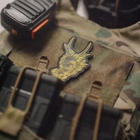 Image 3 of GOLD DRAGON HEAD PATCH