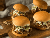 Pulled Pork Sliders - 2 Flavors to choose from, Hawaiian style and sweet mesquite 