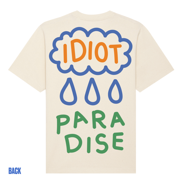Image of NEW  'Idiot Paradise' T-Shirt (Natural Raw White)