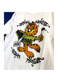 Image 2 of Bad Lasange Eating Print Cat - Bad Rego Tee #4