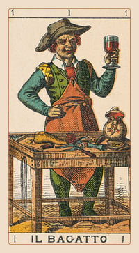 Image 3 of Tarot italiano antiguo