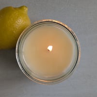 Image 4 of RECYCLED GLASS - OLIVE LEAF CITRON SOY WAX CANDLE