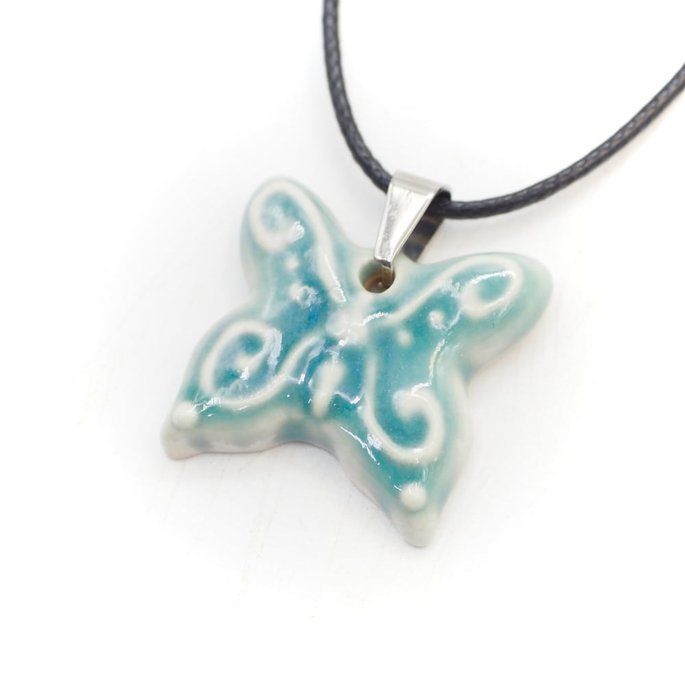 Image of Blue Butterfly Pendant 02