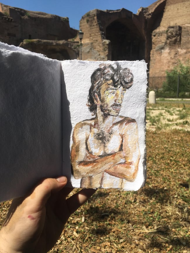 Hunter - Water Colour Study