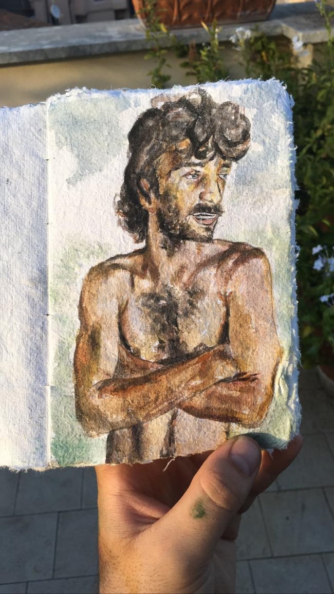Hunter - Water Colour Study